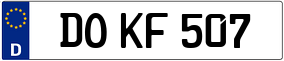 Trailer License Plate